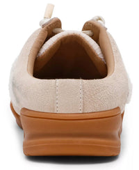 STEVE MADDEN Women's Vandy Fuzzy Backless Mule Sneakers in bone - women's shoe - detail view