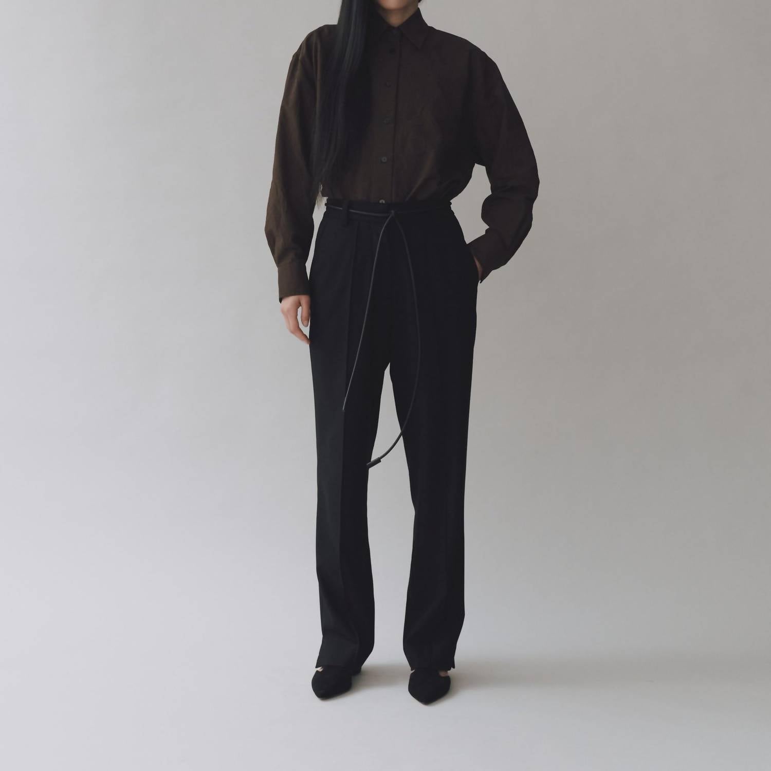 Mijeong Park - Crinkle Oversized Button Down Shirt
