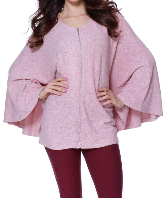 Eloise Kashmira Zip Up Poncho