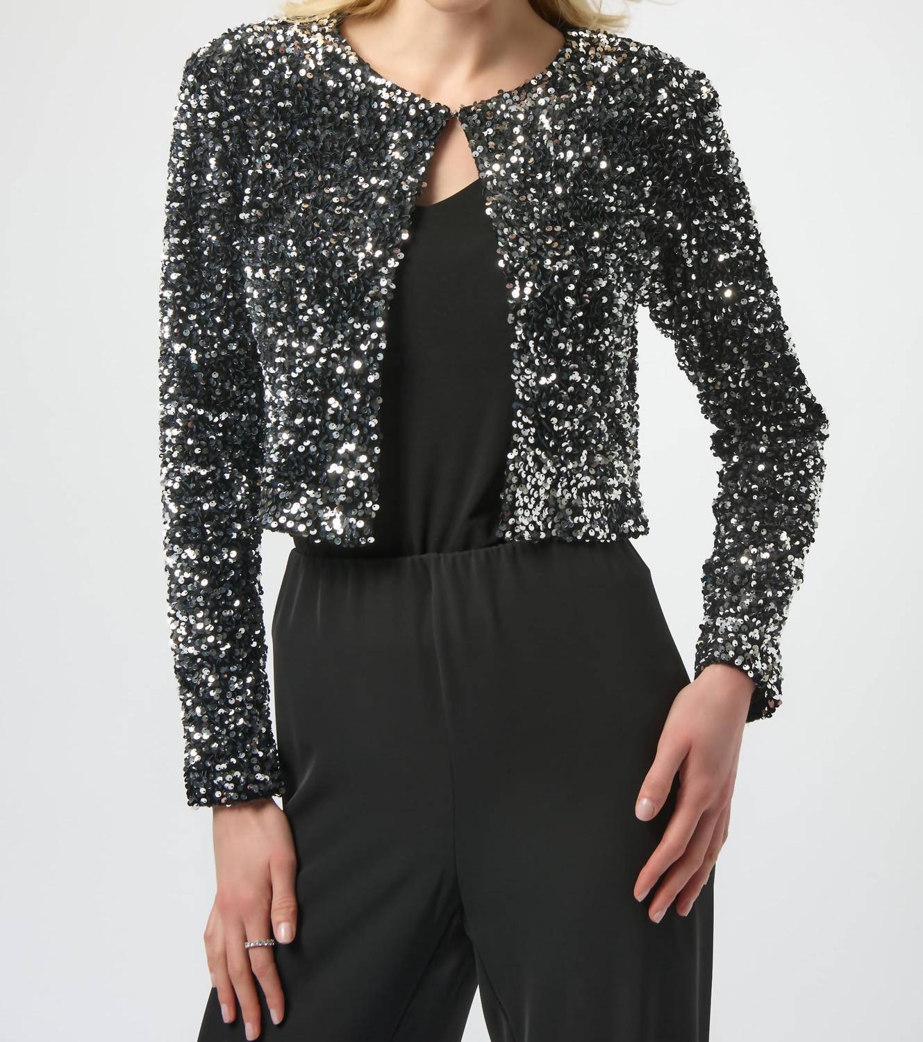 Joseph Ribkoff - Cropped Jewel Blazer