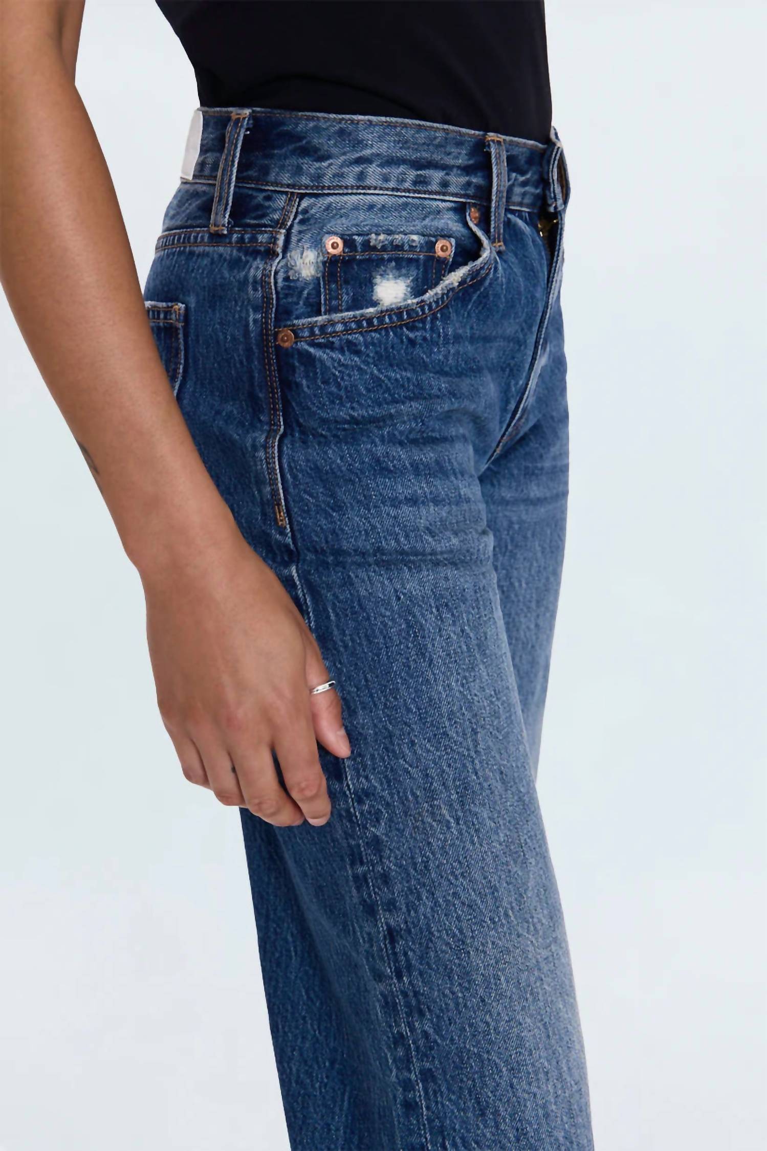 Pistola - Women's Lexi Mid Rise Bowed Straight Jean