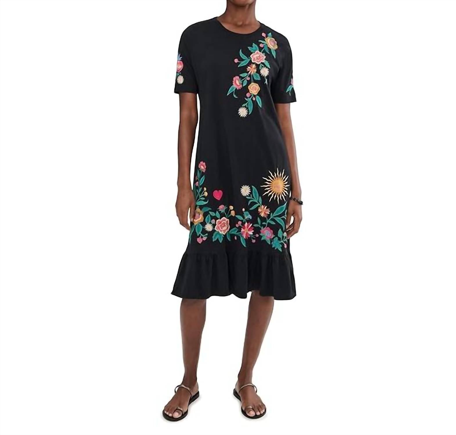 Johnny Was - ZIVIANA RUFFLE HEM KNIT MIDI DRESS