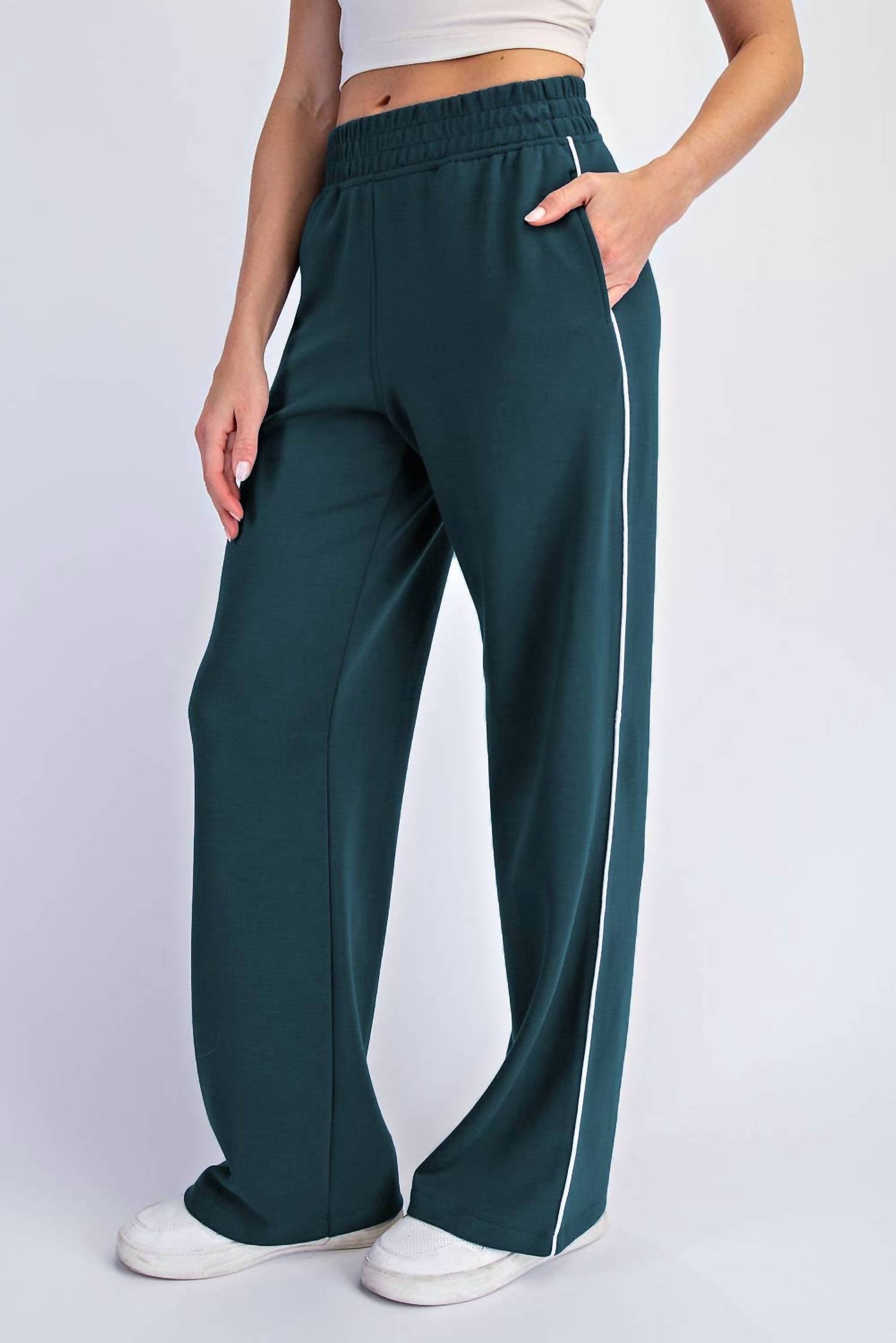 Rae Mode - Modal Scuba Piping Straight Leg Pant