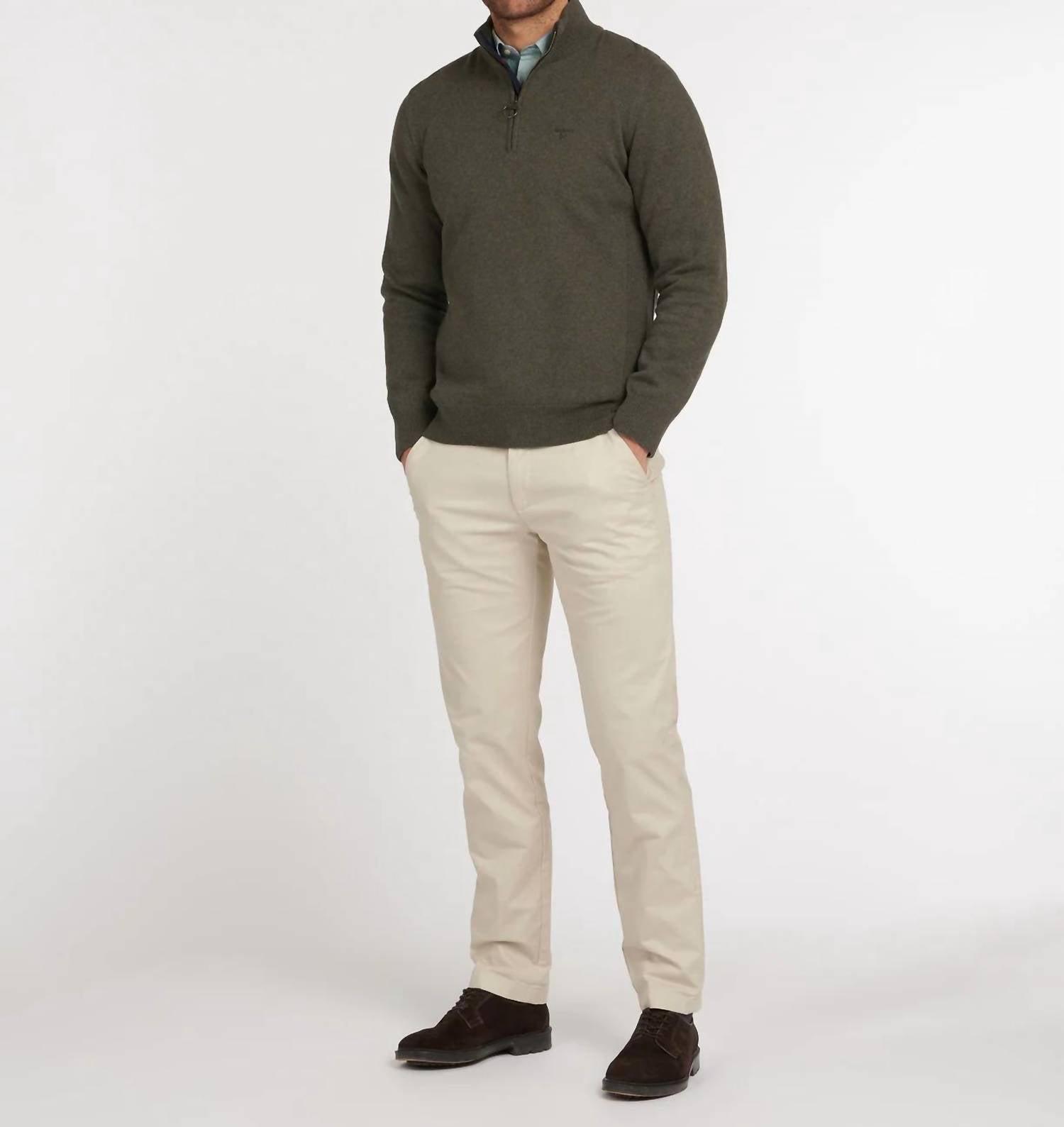 Barbour - Cotton Half Zip Pullover Sweater