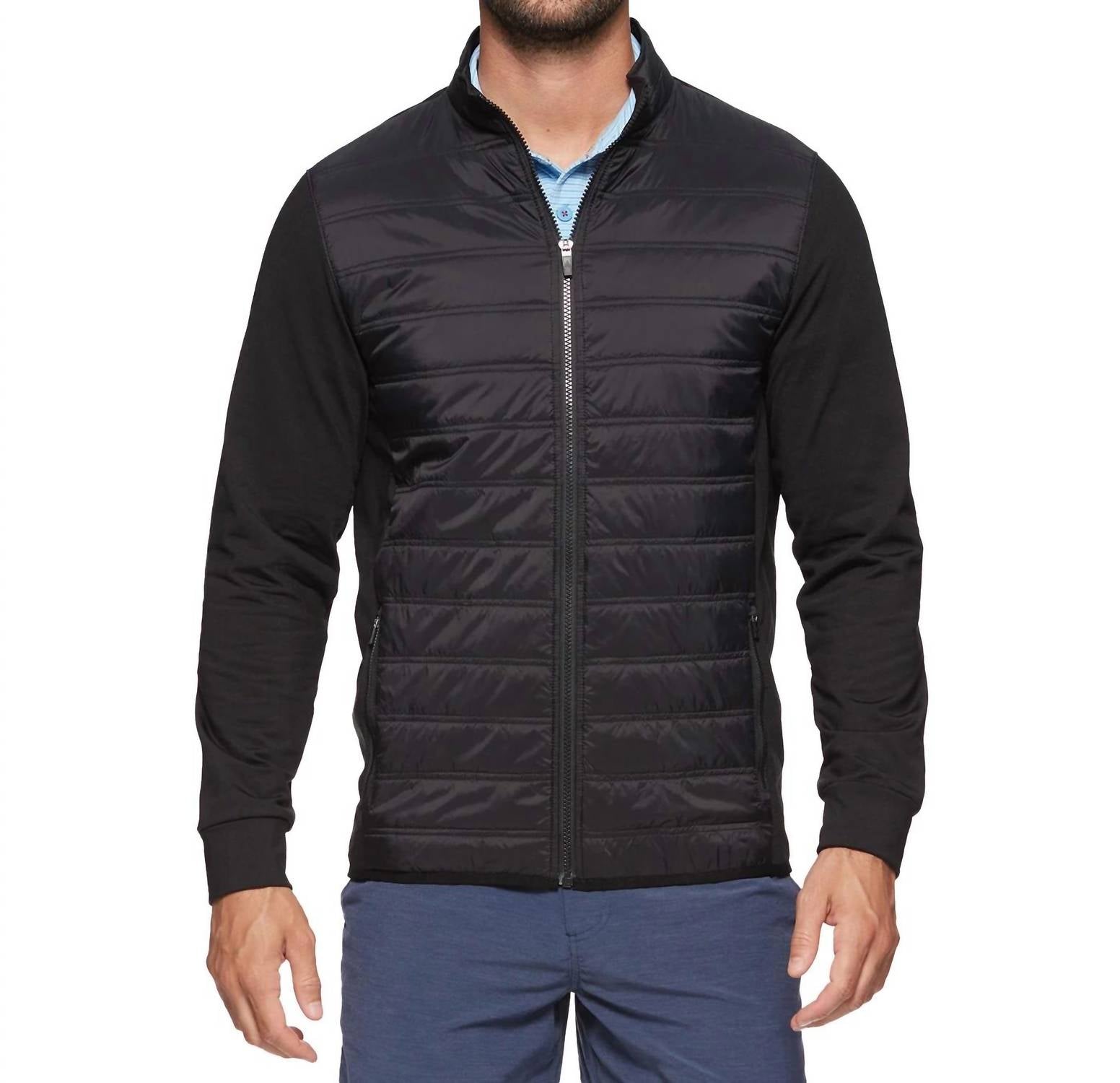 Flags & Anthem Worthington Performance Puffer Jacket in black - men's jacket - alternate view