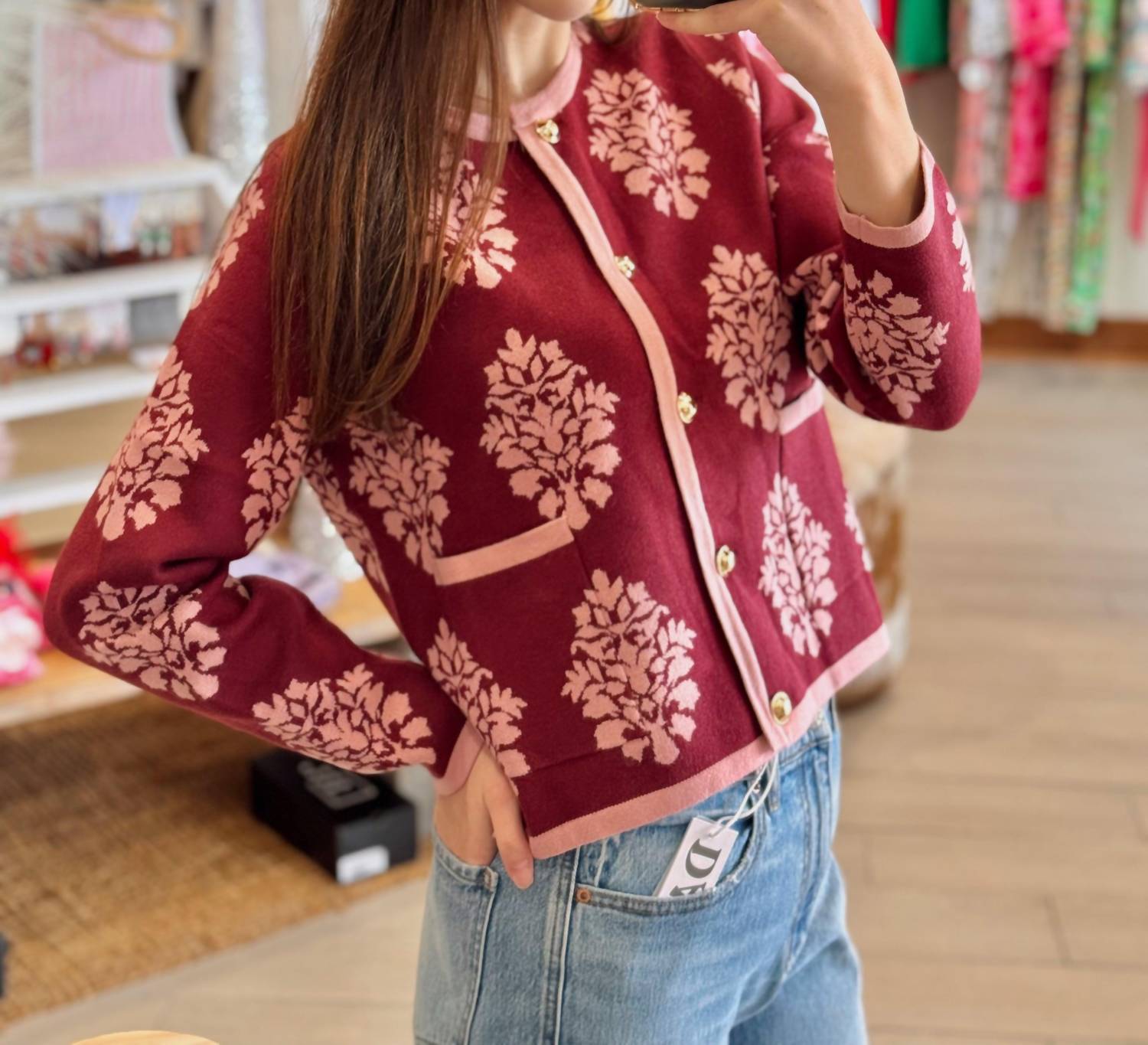 Entro - Women's Rosy Regal Cardigan
