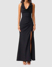 Elliatt - Euphoria Draped Cowl Maxi Gown