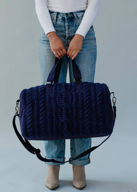 Panache - Women's Cable Knit Duffle Bag