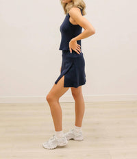 Skies Are Blue - Soft Modal Athleisure Fitted Sleeveless Top