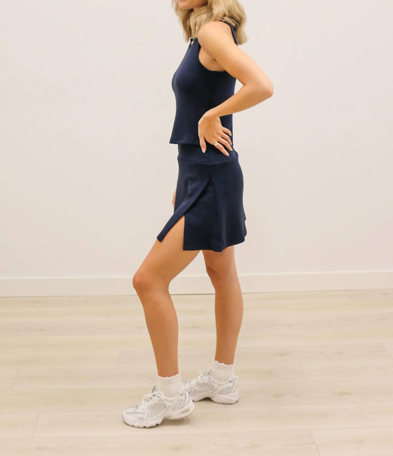 Skies Are Blue - Soft Modal Athleisure Fitted Sleeveless Top