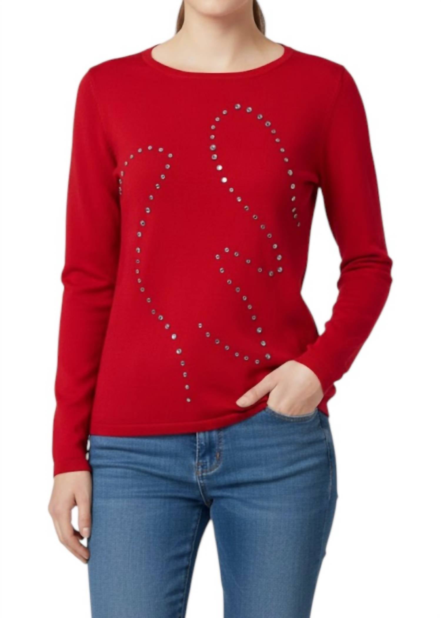 Marble - Rhinestone Holiday Sweater