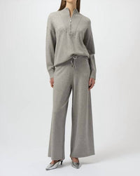 Joseph Ribkoff - Rhinestone Mock Neck Pullover Sweater