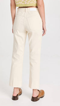 Women 70s Pocket Loose Flare Pants Corduroy