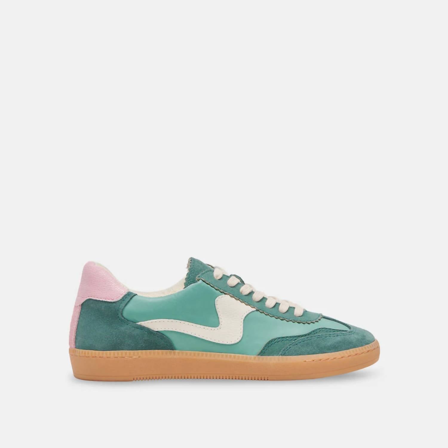Dolce Vita Women's Notice Sneaker in green suede - women's sneaker - alternate view