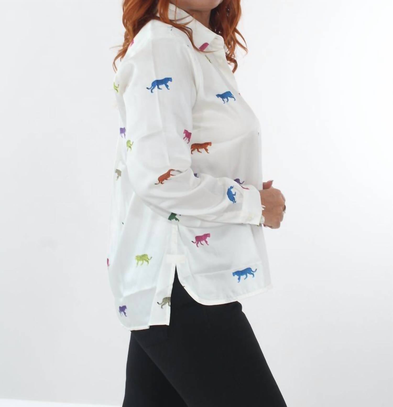 Vilagallo - Multicolored Leopards Blouse