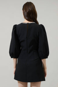 SUGARLIPS Jackie Mini Dress in black - women's dress - detail view