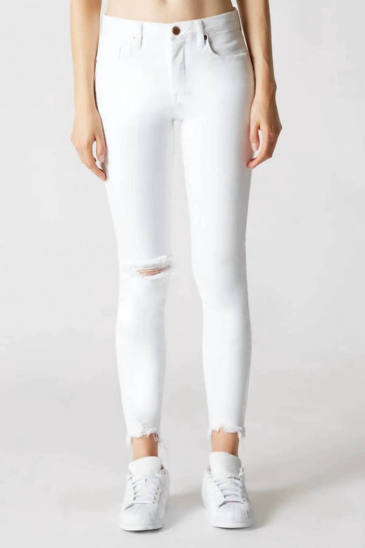Blanknyc - Mid Rise Ripped Knee Ankle Skinny Jeans