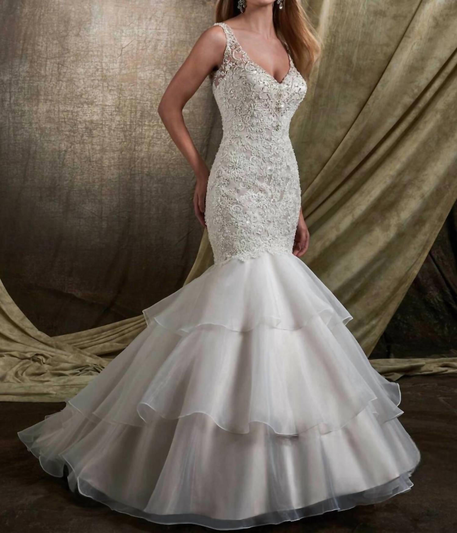 Mary'S Bridal - Mermaid Crystal Beaded Dress