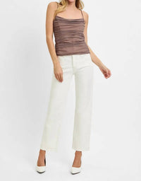 Risen - Tummy Control Mid Rise Ankle Straight Pants
