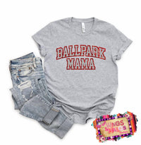 She Shed - Ballpark Mama Glitter Tee