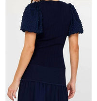 Current Air - Sweetheart Neck Puff Sleeve Top