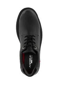 Andrea Men's Leather Oxford Shoes in black 1 - men's shoe - alternate view