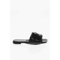 Bottega Veneta - Women's Woven Leather Lido Sliders