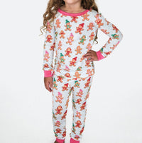 Rufflebutts - Toddler Softsnooze Ruffle Long Sleeve Pajama Set With Signature Rear Ruffles