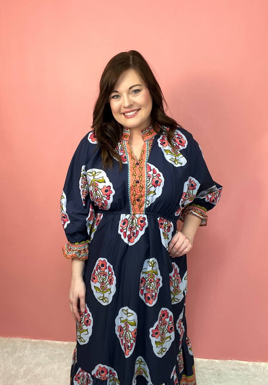 Umgee - Women's Ruffled Bloom Dress