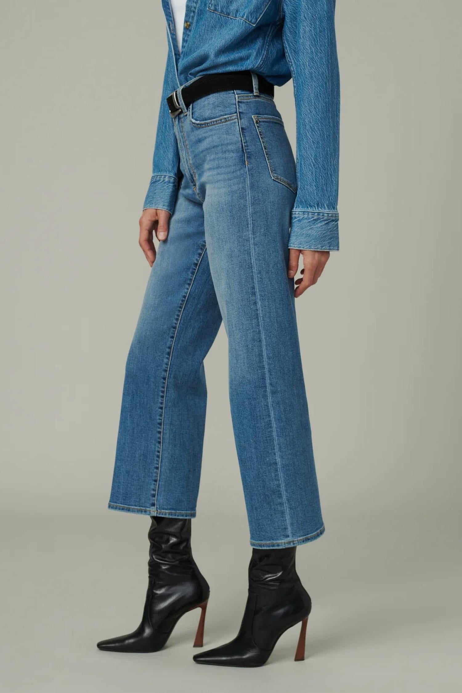 Joe'S Jeans - Blake High Rise Wide Leg Crop Jeans