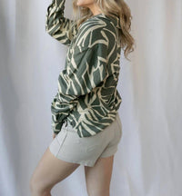 Z Supply - Alfie Tova Palm Button Up Shirt