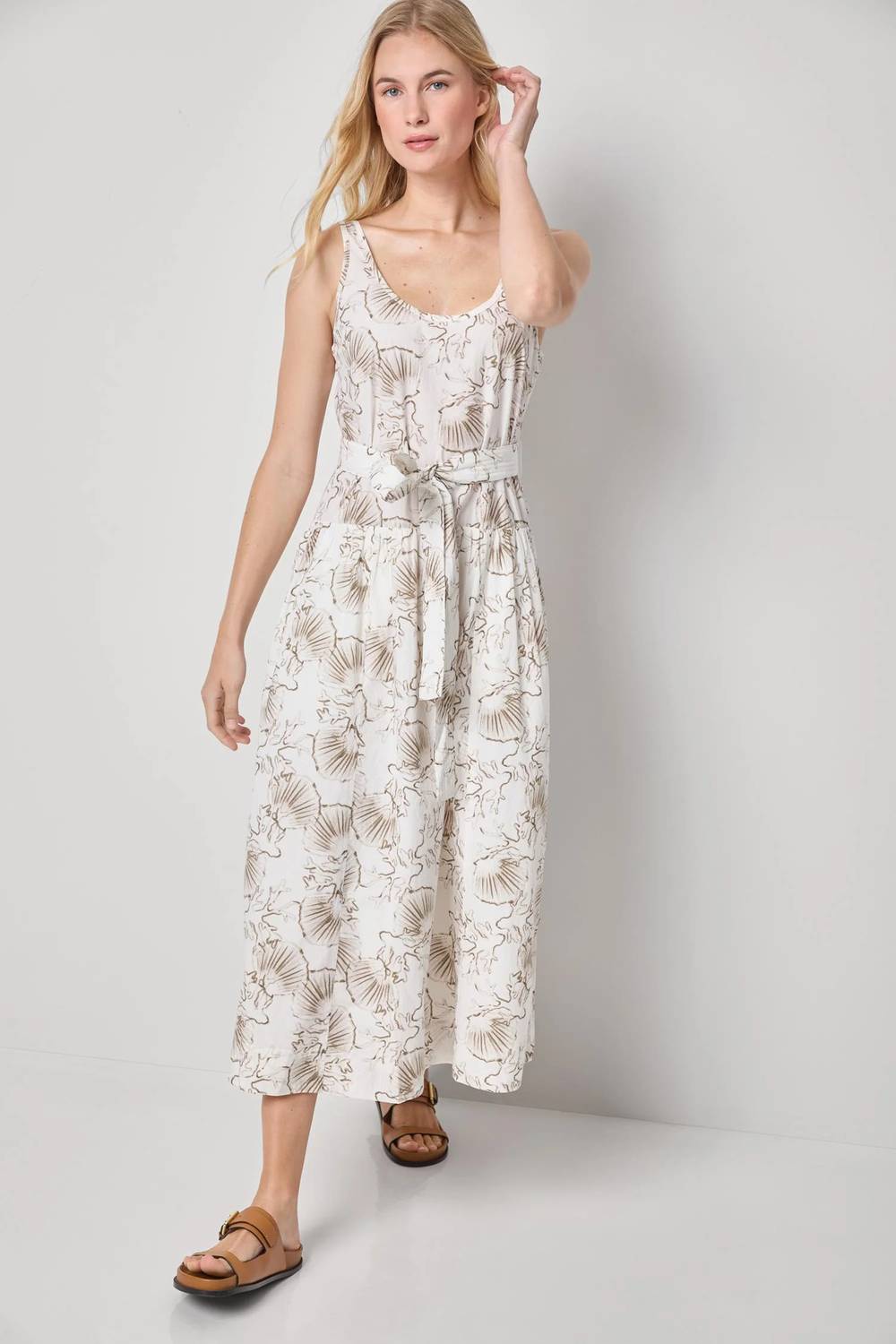 Lilla P - Poplin Midi Yoke Dress