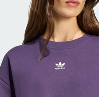 Adidas - Women's Essentials Fleece Long Oversized Crew Sweatshirt