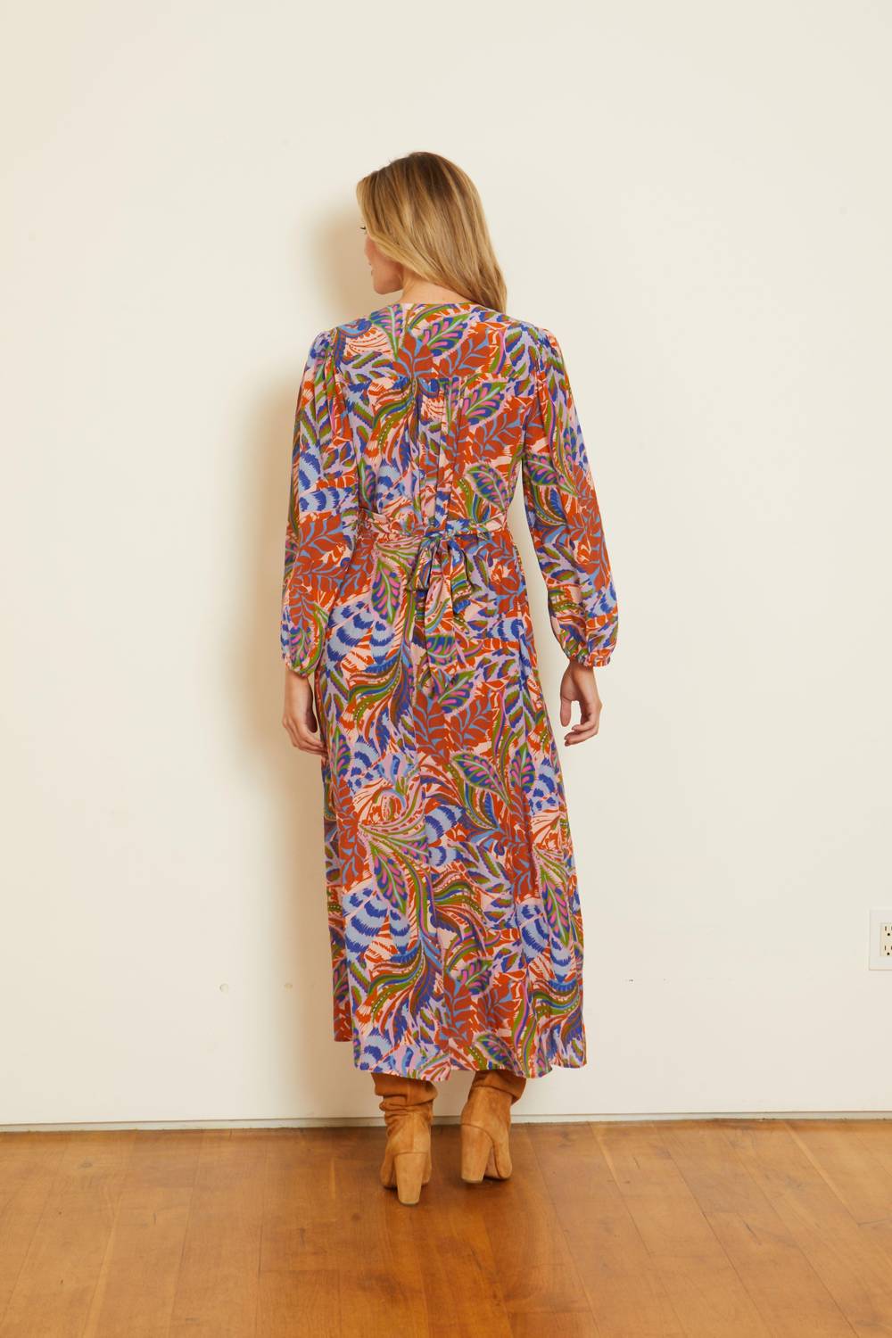 Caballero - Darcy Long Sleeve Midi Dress