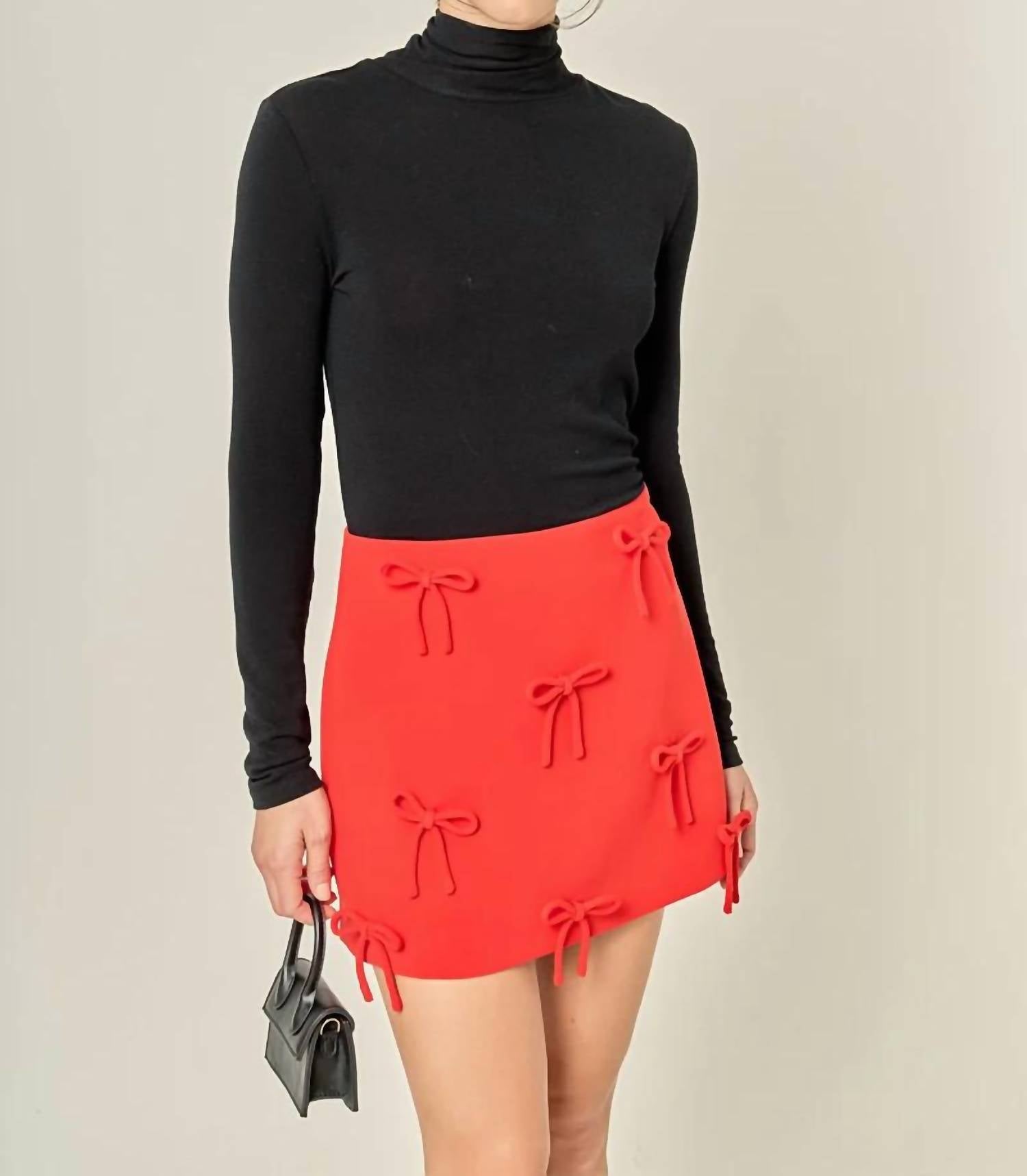 English Factory - Bow Detailed Mini Skirt