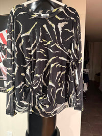 Dkny - Women's Mesh Long Sleeve Top