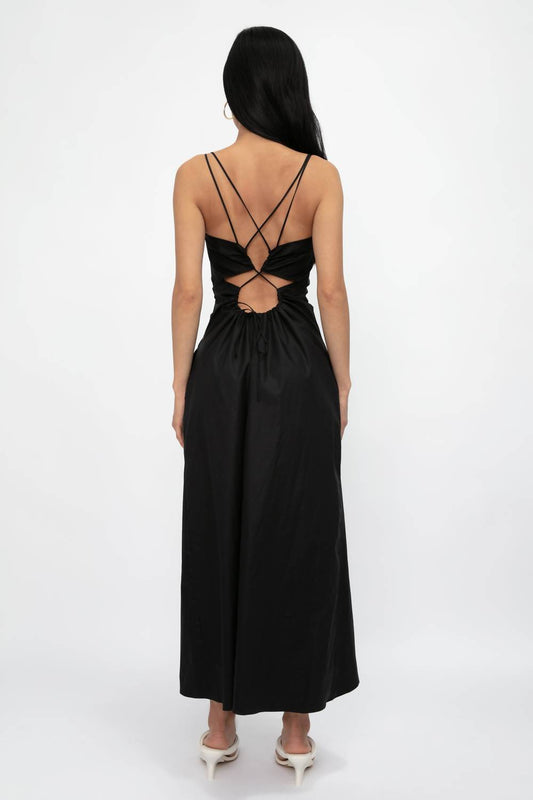 Frame - Tie Back Midi Dress