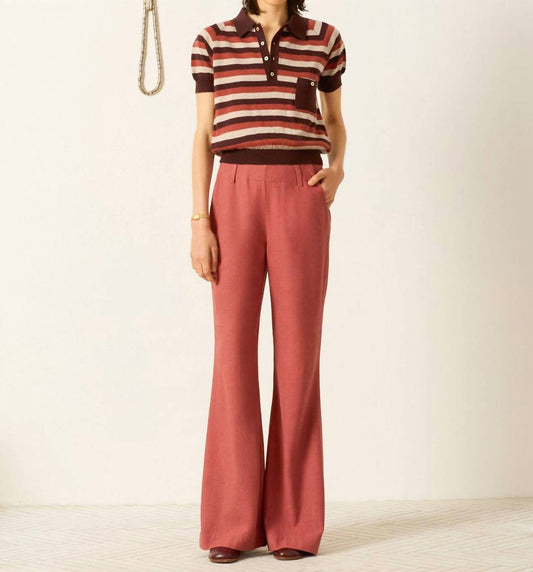 Alix Of Bohemia - Lessi Sandstone Stripe Top