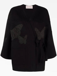 Valentino - Embroidered Butterfly Wrap Jacket