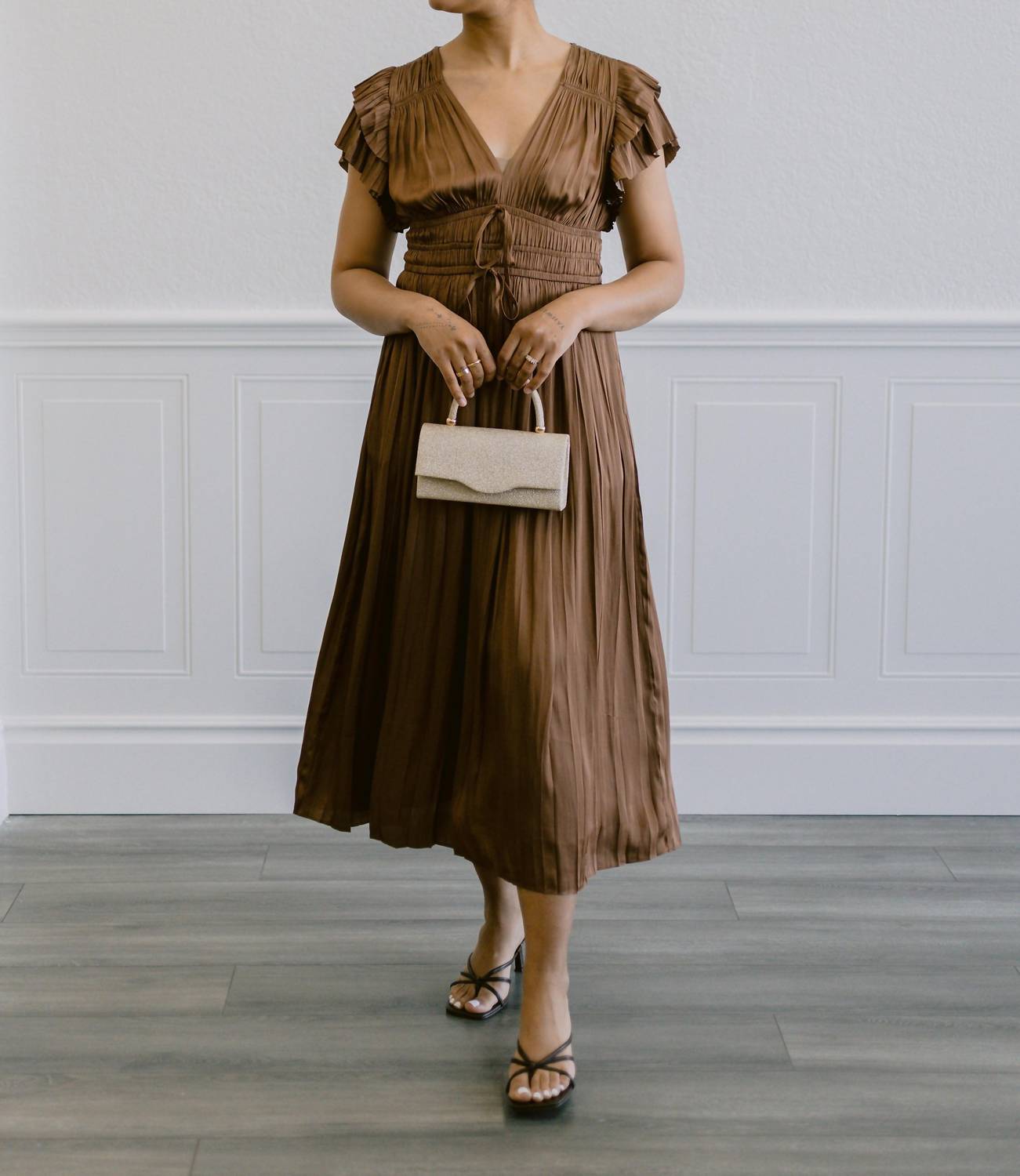 Current Air - Shania Pleated Midi Dress