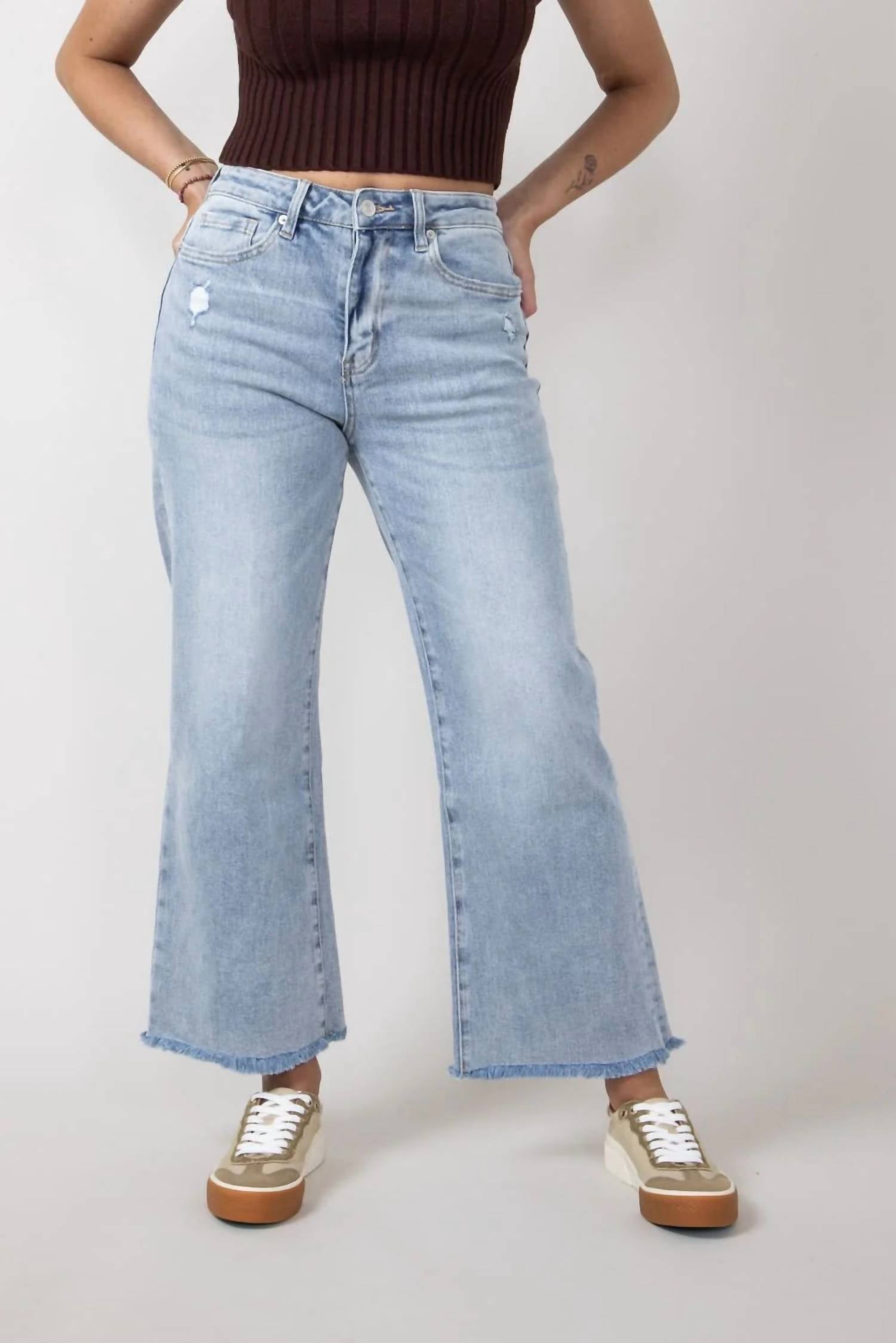 Mica Denim - Denim Wide Leg Jeans