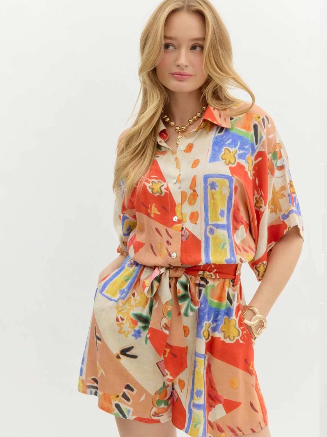 Entro - Resort Pattern Romper