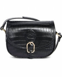 Longchamp - 1980 Croc Embossed Small Crossbody Bag