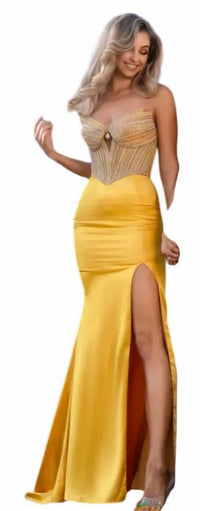 Portia&Scarlett - Strapless Sweetheart Neck Evening Gown