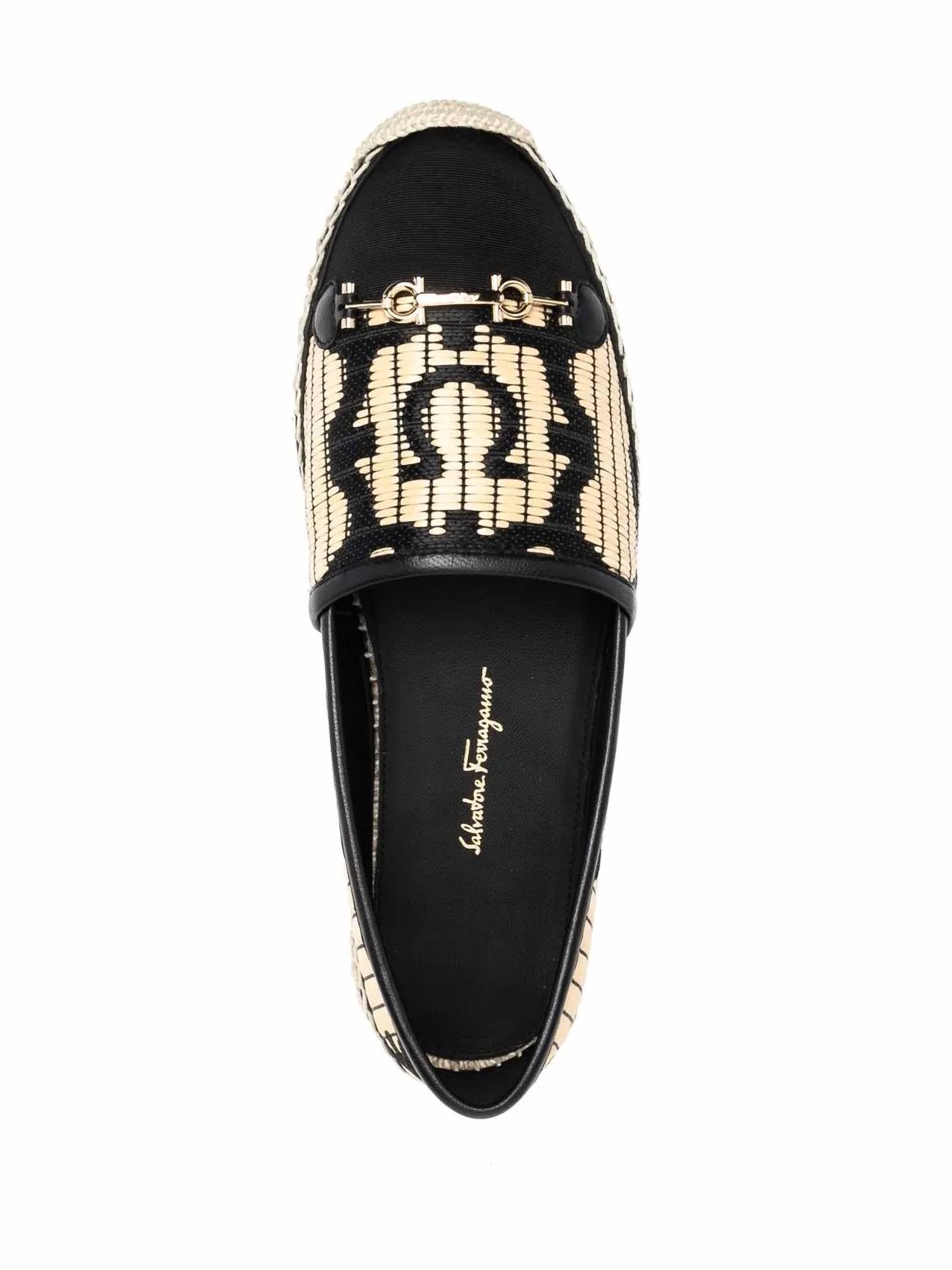 Salvatore Ferragamo - Women's Logo Embroidered Espadrilles