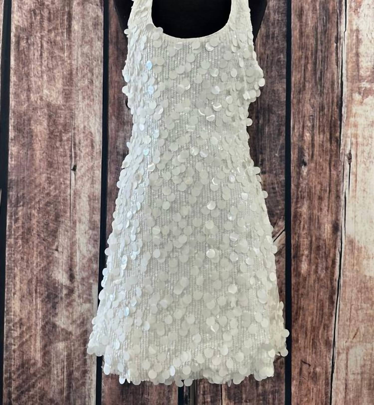Trina Turk - Score Sleeveless Sequin Skater Mini Dress