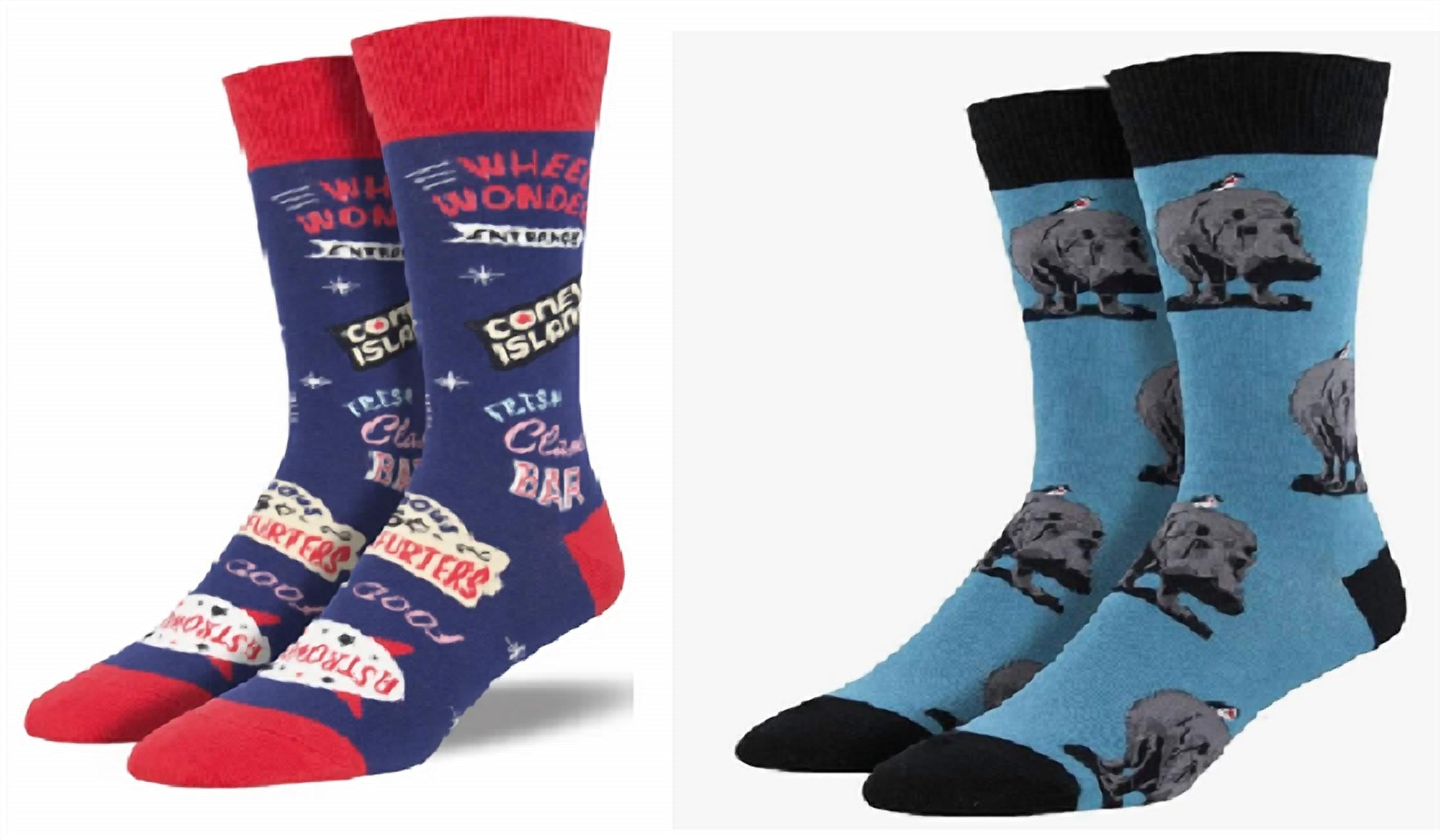 SOCKSMITH Men's Coney Island & Hip Hipporay Socks - Set Of 2 Pair in multi - men's item