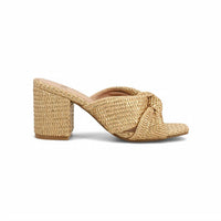 Mia - Women's Hania Raffia Knot Block Heel Sandals