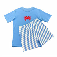 Saltwater Boys Co. - Boy's Crab Two Piece Short Set