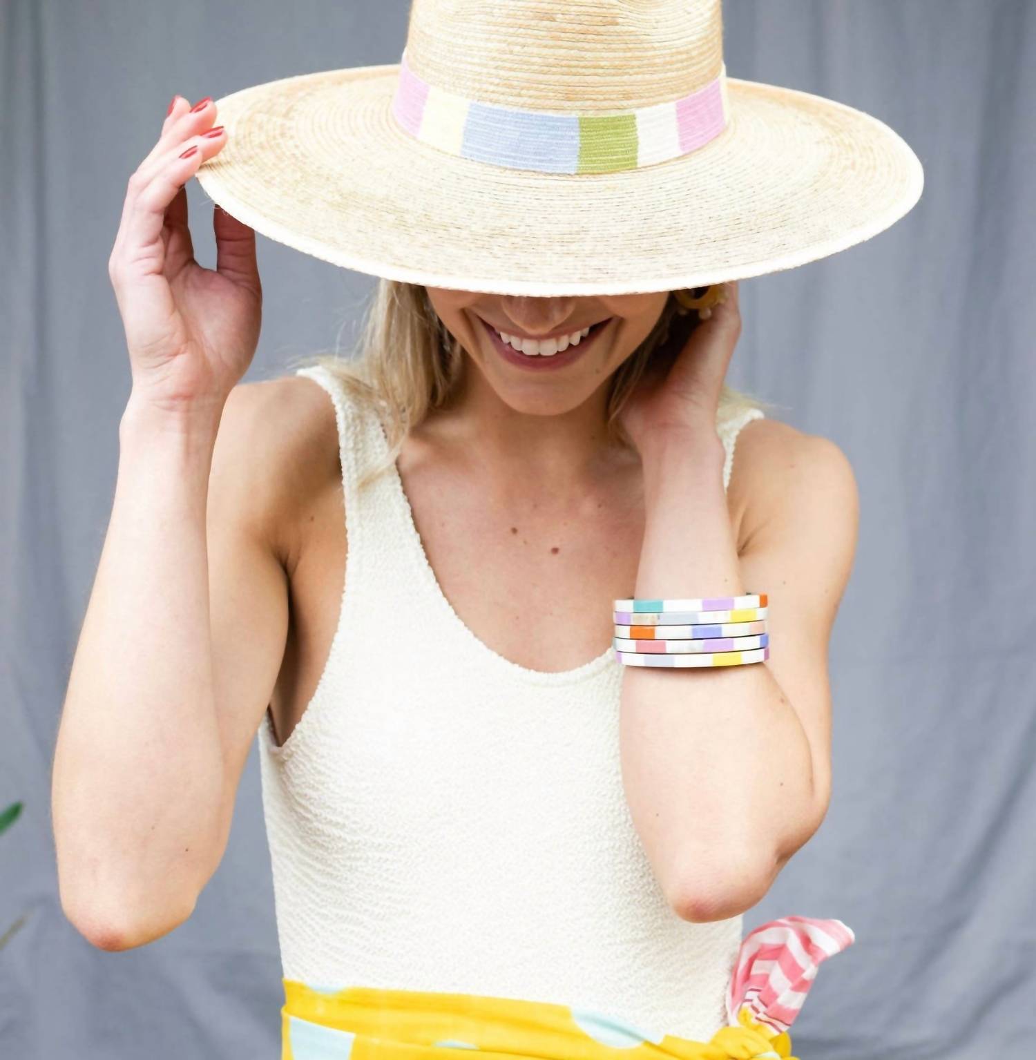 Sunshine Tienda - Colorful Tile Bangle Set